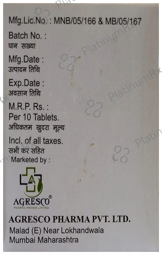 Agremet G 2/500mg Tablet PR 10s