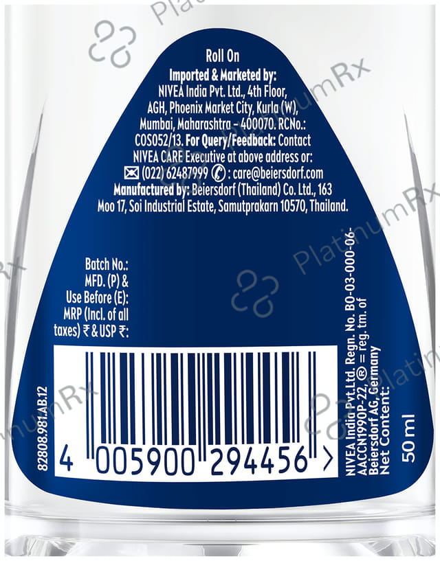 Nivea Men Deodorant Roll On Fresh Active 50ml