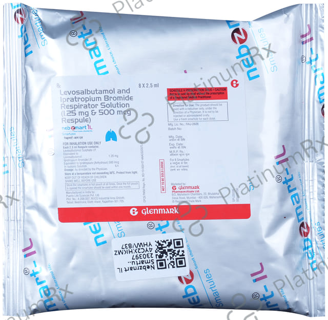 Nebzmart IL 1.25mg/500mcg Smartules Respules 8X2.5ml