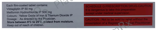 Vildapride M 500/50mg Tablet 15s