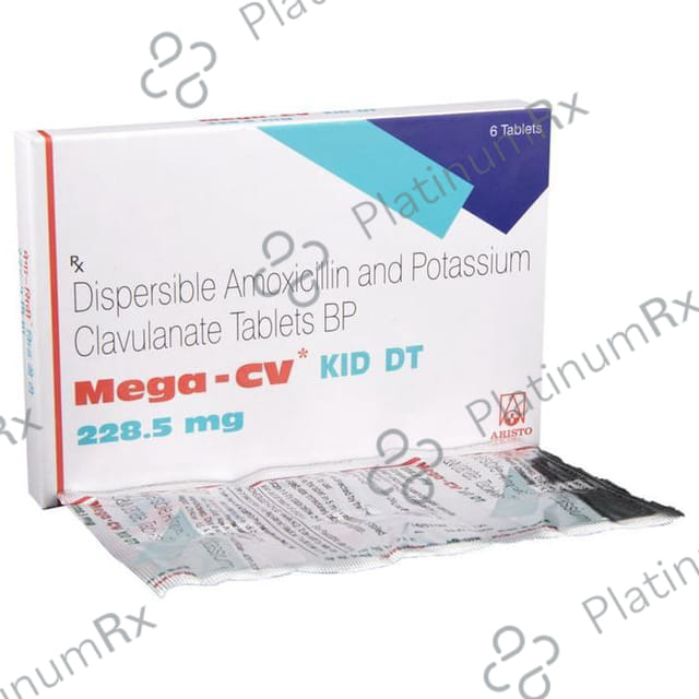 Mega CV Kid DT 200/28.5mg Tablet 6s