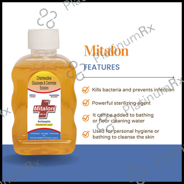 Mitalon Antiseptic Disinfectant Liquid 100 Liquid