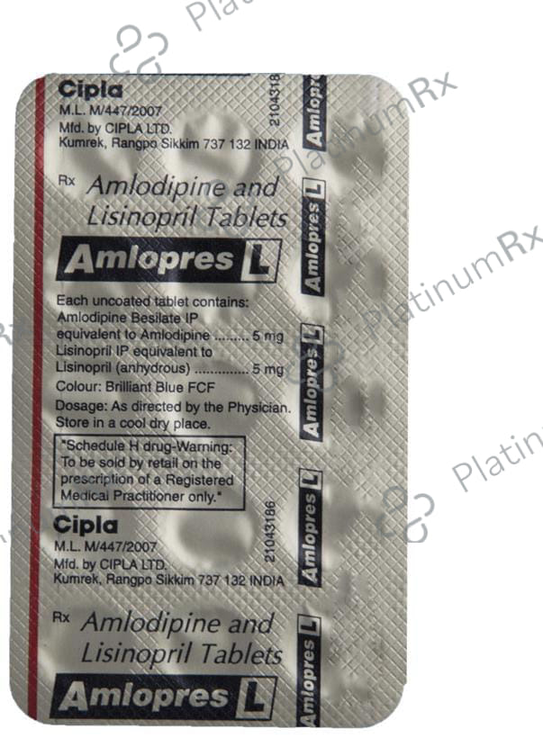 Amlopres L 5/5mg Tablet 15s