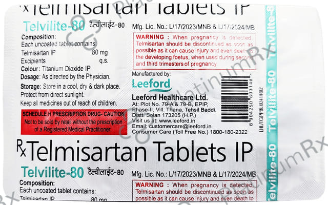 Telvilite 80mg Tablet