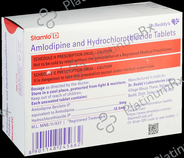 Stamlo D 5/12.5mg Tablet 15s