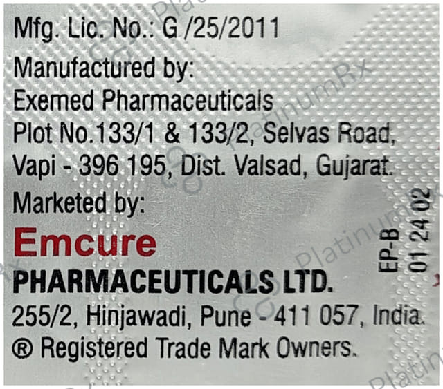 Emsita Trio 10/500/100mg Tablet ER 10s