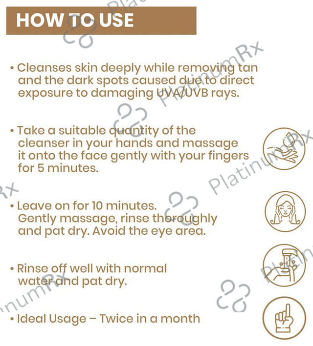 Ozone Glo Radiance De Tan Cleanser 250 gm