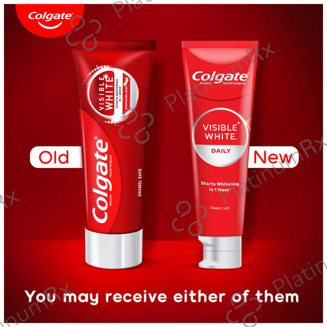 Colgate Visible White Teeth Whitening Fluoride Toothpaste 50gm