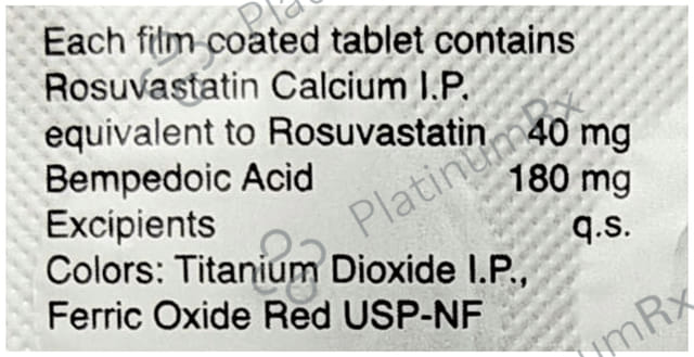 Rozucor B 180mg/40mg Tablet 10 Tablet Torrent Pharma Ltd