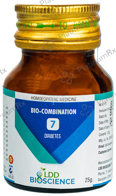 LDD Bioscience Bio-Combination 7 Diabetes Tablet 25 gm
