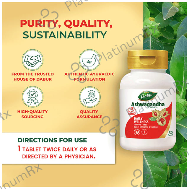 Dabur Pure Herbs Immunity Booster Ashwagandha Tablet