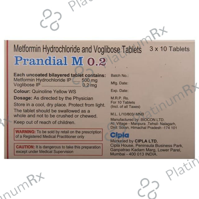 Prandial M 0.2 Tablet