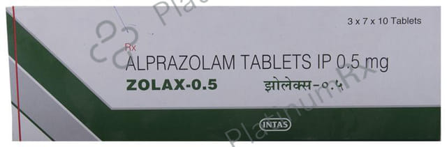 Zolax 0.5mg Tablet 10s