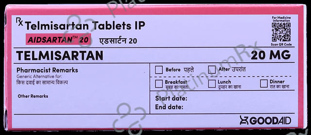 Aidsartan 20mg Tablet 10s