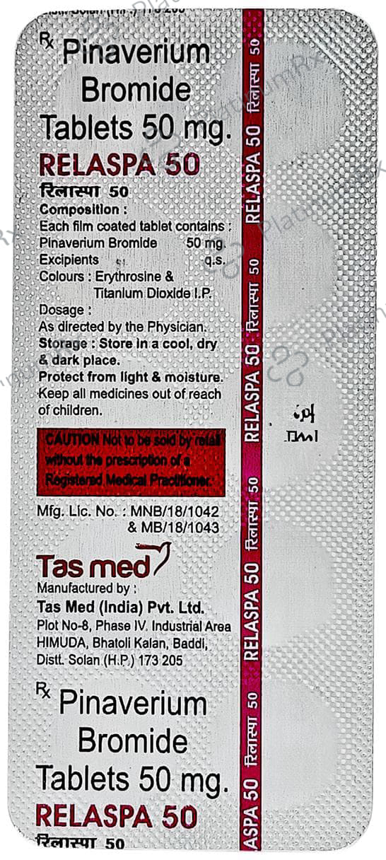 Relaspa 50mg Tablet 10s