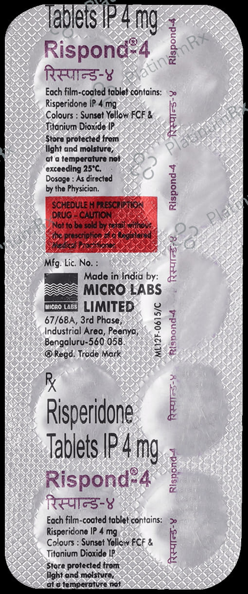 Rispond 4mg Tablet 10s