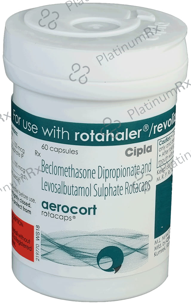 Aerocort 100/100mcg Rotacap 60s