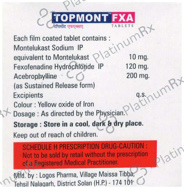 Topmont FXA Tablet SR 10s