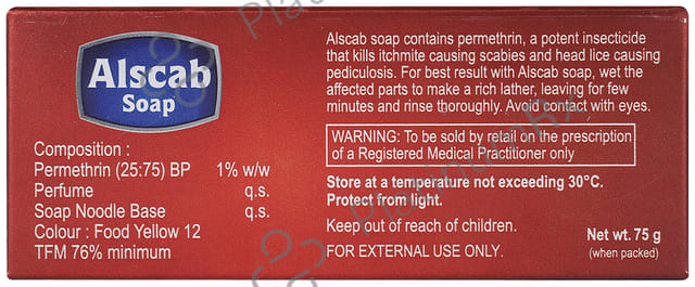 Alscab 1% Soap 75gm