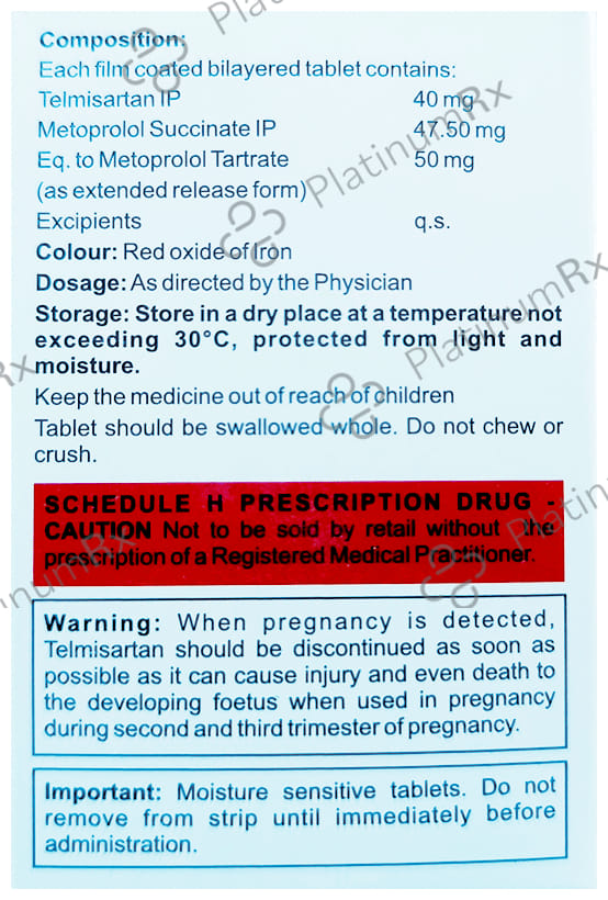 Telhour Beta 50/40mg Tablet 15s