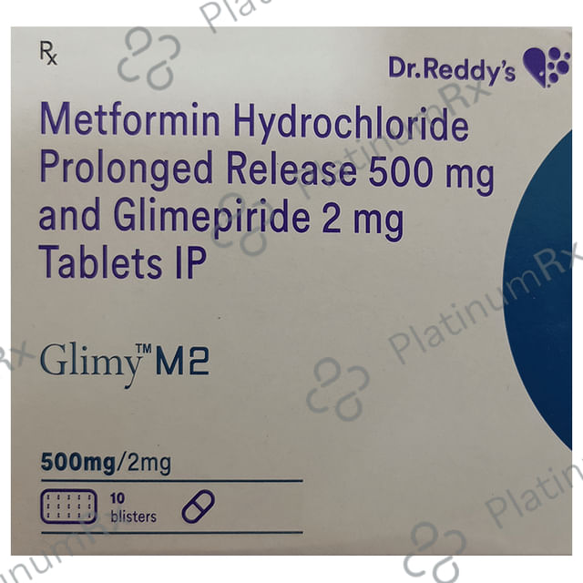 Glimy M 2 2/500mg Tablet PR 15s