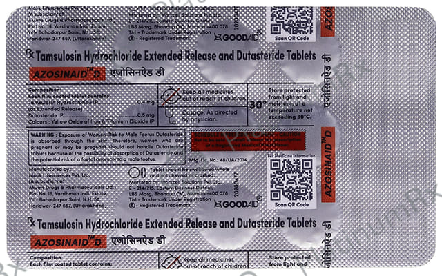 Azosinaid D 0.5/0.4mg Tablet ER 15s