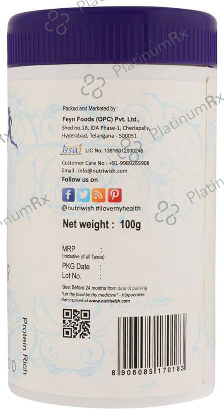 Nutriwish Barley Grass Powder 100 gm