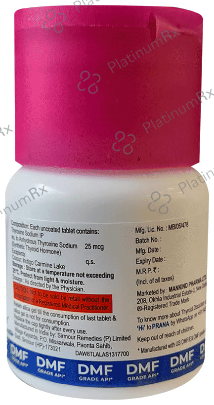 Thyroneed 25mcg Tablet 120s