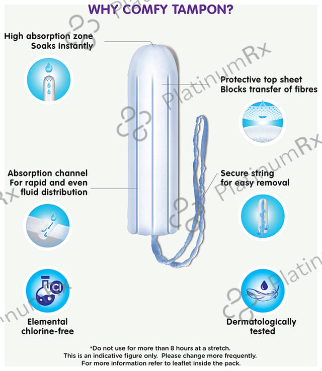 Amrutanjan Comfy Snugfit Tampons Regular 16s