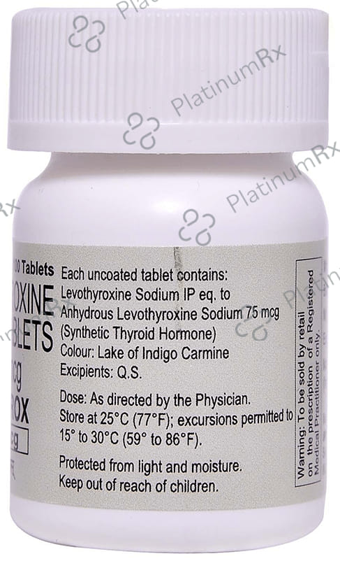 Lethyrox 75mg Tablet 100s