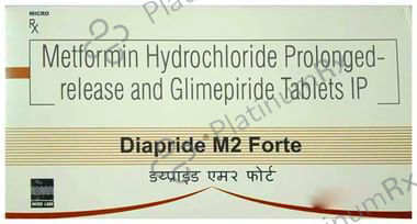 Diapride M2 Forte 2/1000mg Tablet PR 15s