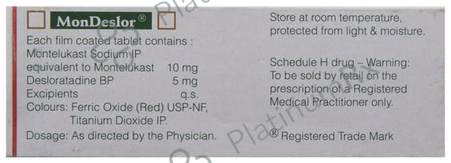 Mondeslor 5/10mg Tablet 10s