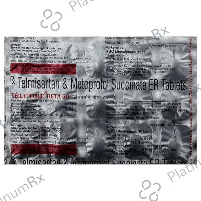 Telcure Beta 40mg/50mg Tablet ER