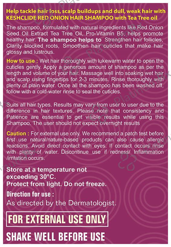 Keshclide Red Onion Hair Shampoo