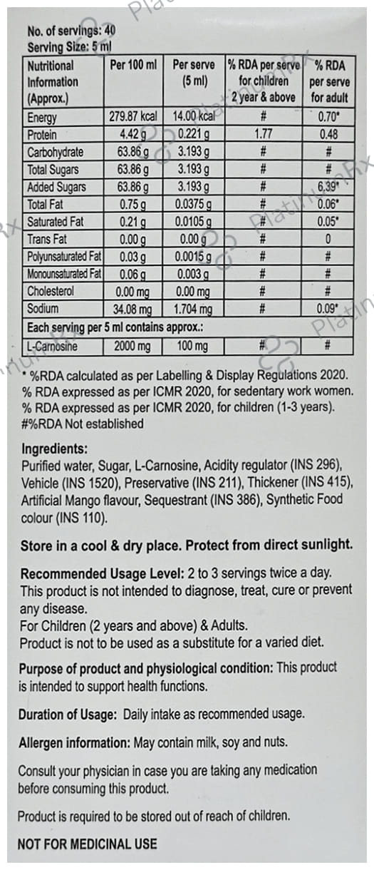 Attenzen Syrup 200ml
