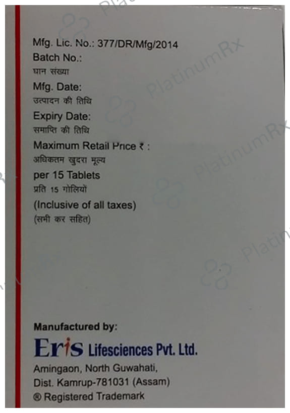 Eritel 80 H Tablet 12.5/80mg 15s