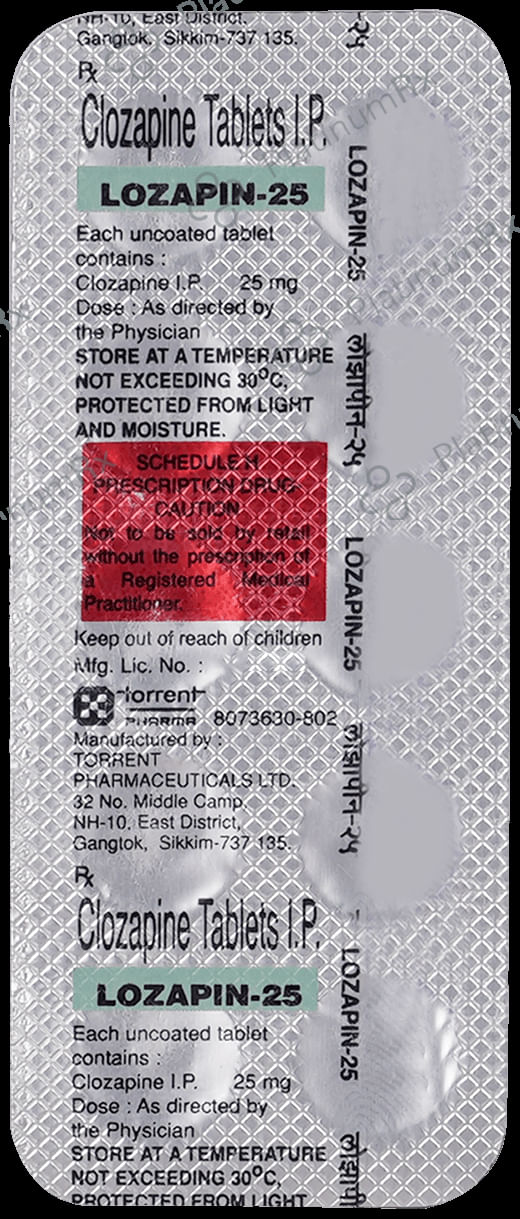 Lozapin 25mg Tablet