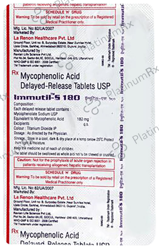 Immutil-S 180 Tablet DR