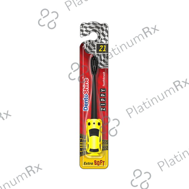 DentoShine Yellow Extra Soft Zippy Toothbrush for Kids