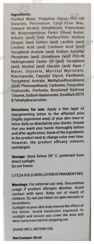 Liteza gold Skin Lotion 50ml