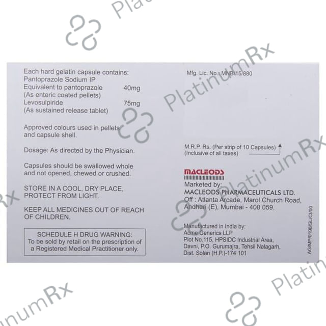 Nupenta LS 75/40mg Capsule SR 10s