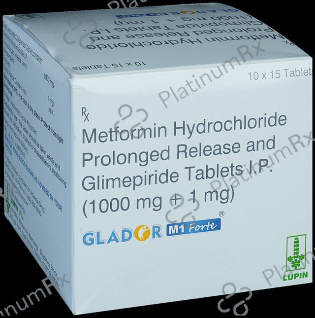 Glador M 1 Forte 1/1000mg Tablet PR 15s