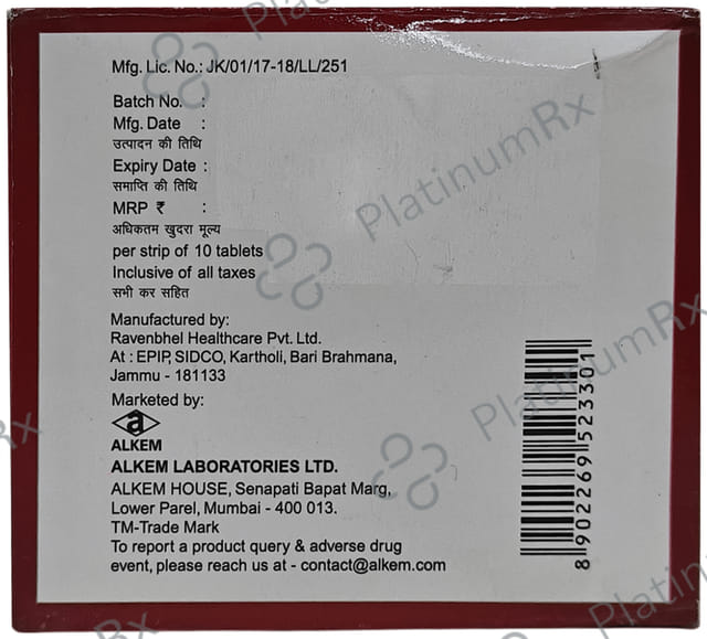 Gluvilda DM 10/500/100mg Tablet 10s