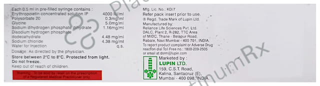 Epocept 2000IU Injection