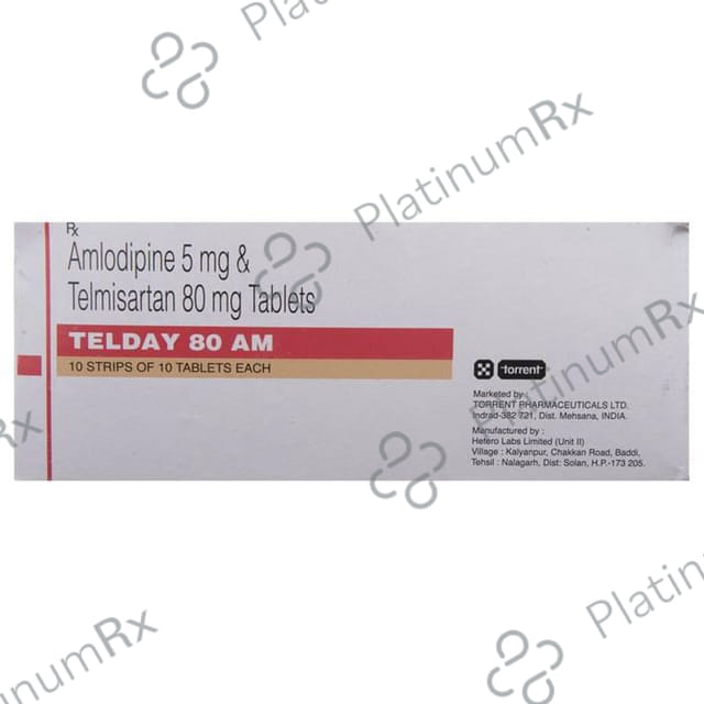 Telday 5/80mg AM Tablet 10s