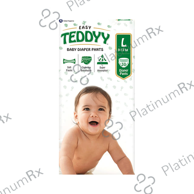 Teddyy Easy Baby Diaper Pants with Soft Elastic - Size Large 30 diapers