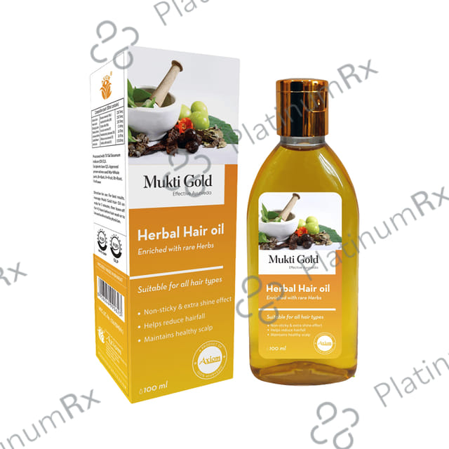 Axiom Mukti Gold Herbal Hair Oil 100 ml