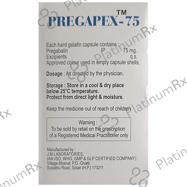 Pregapex 75 Capsule