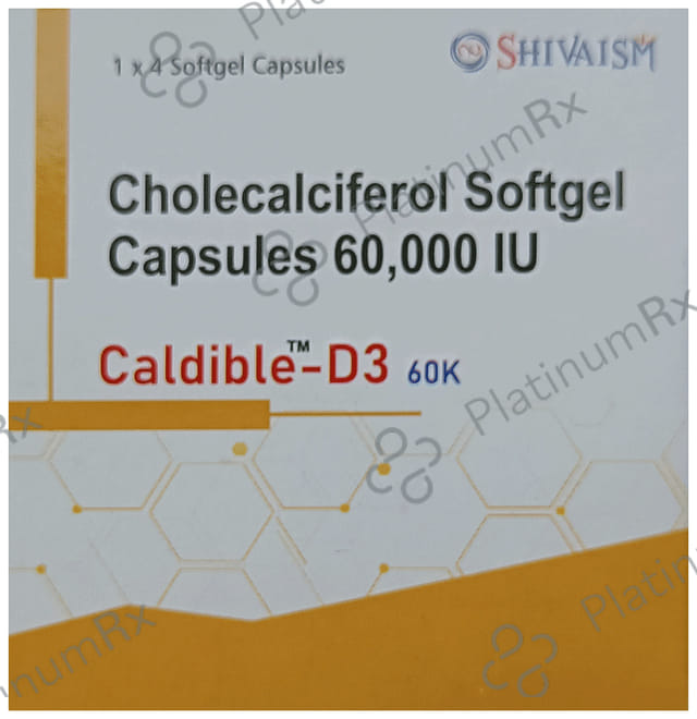 Caldible D3 60K Softgel Capsule 4s