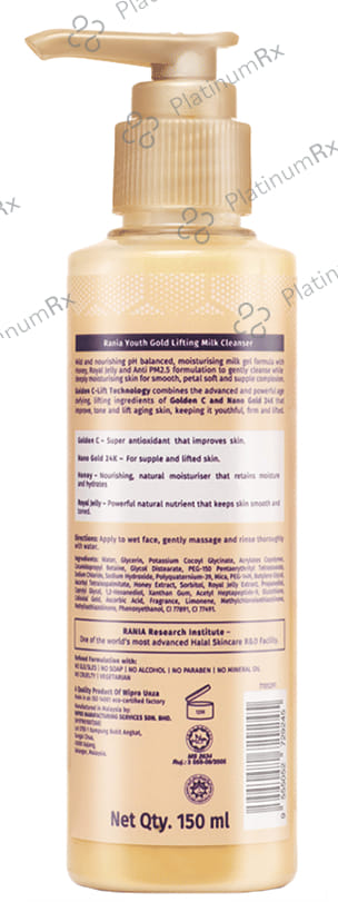 Rania Youth Gold Lifting Milk Cleanser